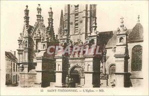 Old Postcard Saint Thegonnec Church