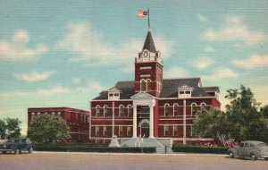 Vintage Postcard 1930's Luna County Court House Building Deming New Mexico NM