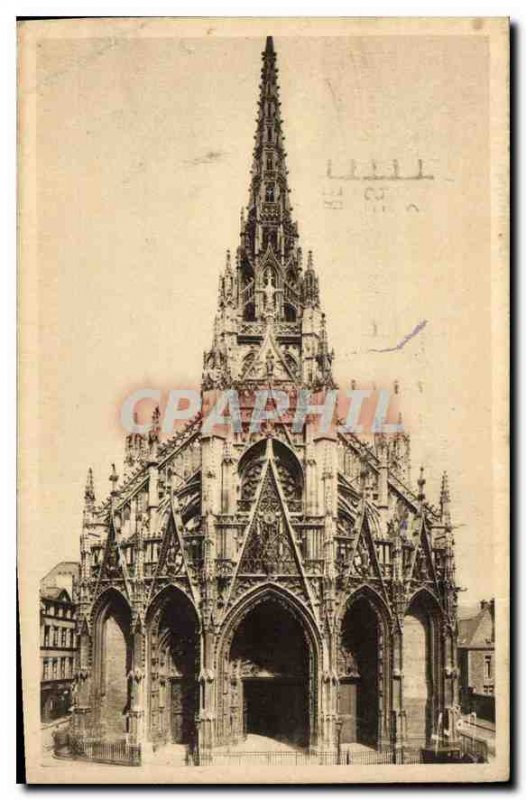 Old Postcard Rouen Seine Inferieure Eglise Saint Ma?lou