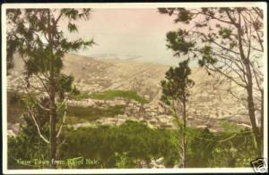 south africa, CAPE TOWN, View from Kloof Nek 30s RPPC