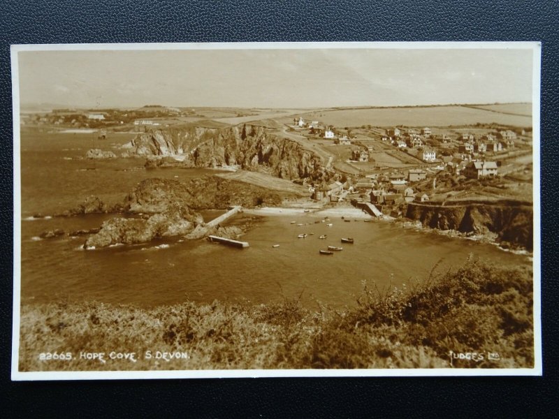 Devon HOPE COVE & Village c1950 RP Postcard by Judges 22665