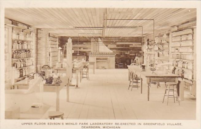 Michigan Dearborn Upper Floor Edison's Menlo Park Laboratory Greenfield ...