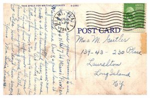 Postcard BOAT SCENE Miami Florida FL AR6559