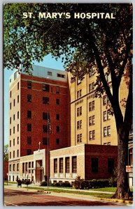 Vtg Grand Rapids Michigan St Mary's Hospital 1950s View Chrome Postcard