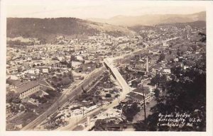 Maryland Cumberland ByPass Bridge National Highway Real Photo RPPC