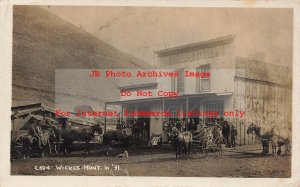 MT, Wickes, Montana, RPPC, Bach Cory & Company General Store, 1909 PM