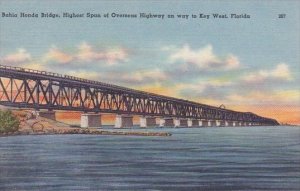 Florida Key West Bahia Honda Bridge Highest Span Of Overseas Highway On Way T...