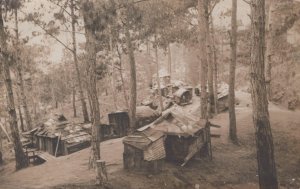 RPPC IGOROTE VILLAGE PHILIPPINES REAL PHOTO POSTCARD (c. 1910) !!