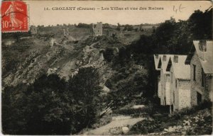 CPA Crozant Les Villas et vue des Ruines FRANCE (1050274)