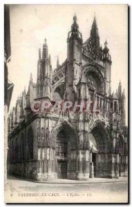 Old Postcard Caudebec-en-Caux L & # 39Eglise