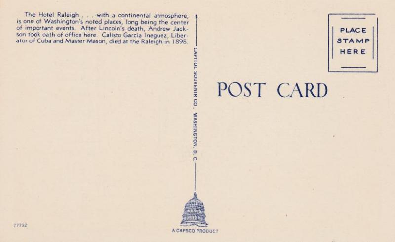 Raleigh Hotel in Washington, DC - Linen