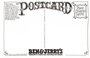 Vermont Ben and Jeey's Ice cream