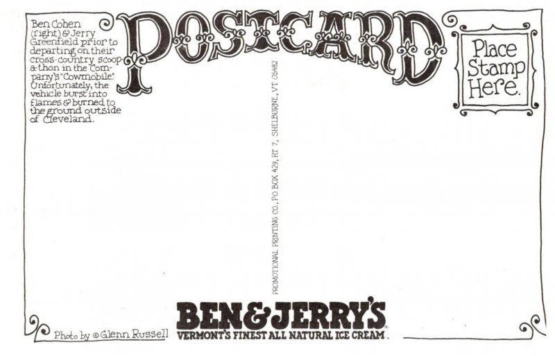 Vermont Ben and Jeey's Ice cream