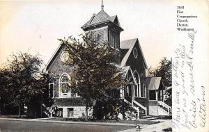 C19/ Dayton Washington WA Postcard c1910 First Congregational Church