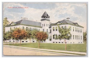 Bemidji Minn. Minnesota Public School Postcard c1914 Postmark