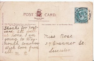 Genealogy Postcard - Family History - Rose - Cranmer Street - Leicester   BE938