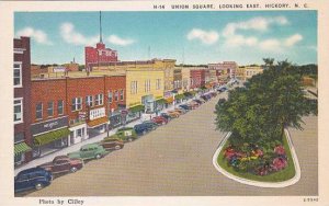 North Carolina Hickory Union Square Looking East