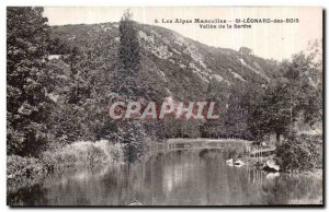 Old Postcard St Leonard of Wood Valley Alpes Mancelles Sarthe