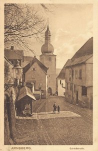 Germany Arnsberg Schlossstrasse Vintage Postcard 04.54