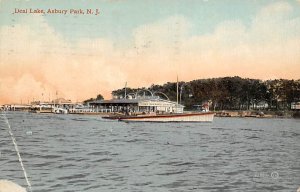Deal Lake Sail Boat Asbury Park, NJ USA 1911 
