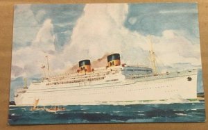 VINTAGE PC - MATSON LINES LUXURY LINER LURLINE BETWEEN L.A., SAN FRAN & HONOLULU