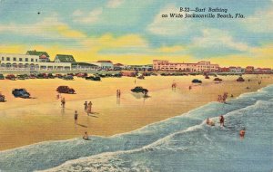 JACKSONVILLE BEACH FLORIDA~LOT OF 4 VINTAGE POSTCARDS-CARS-SURF-AERIAL-BOARDWALK