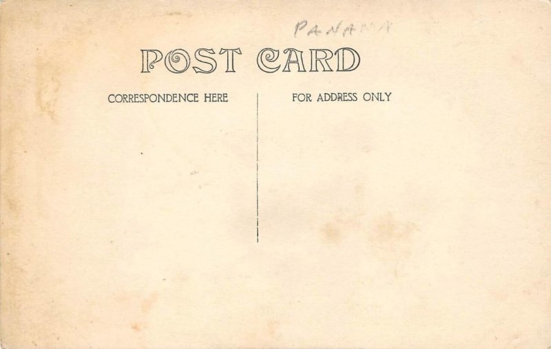 RPPC Panama Real Photo c1910s Vintage Postcard