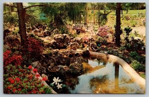 Japanese Rock Gardens - Perry, Georgia - 1972 - Postcard