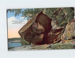 Postcard The Devil's Football, Picturesque Wisconsin Dells, Wisconsin