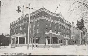 Hotel Quinte Belleville Ontario ON A.L. Green Druggist c1908 Postcard E44