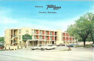Postcard LODGE SCENE Omaha Nebraska NE AI9929