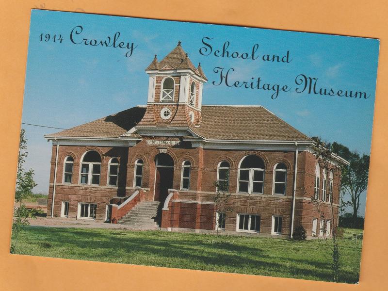 Crowley School and Heritage Museum Postcard Colorado Historic Building