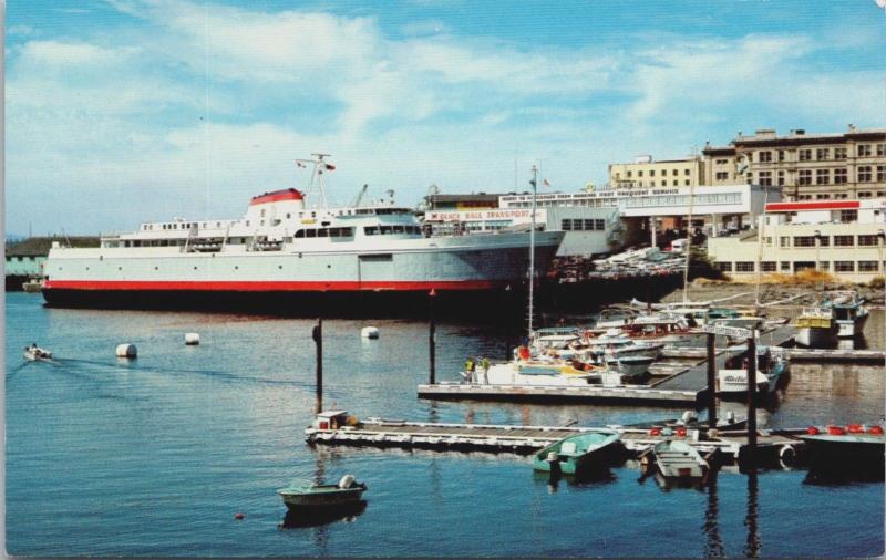 MV Coho Victoria BC Washington to Victoria Ferry Unused Vintage Postcard E14