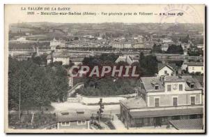 Old Postcard La Vallee De La Saone Neuville Sur Saone General view taken Vill...