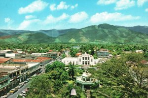 Postcard Parque Central Fondo Palacio Municipal San Pedro Sula Cortes Honduras