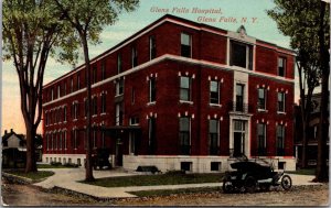 Postcard Glens Falls Hospital in Glens Falls, New York