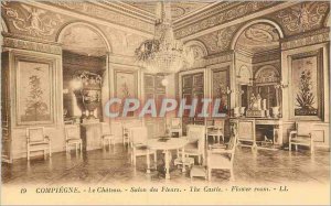 Old Postcard Compiegne Chateau Flower Show