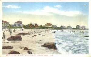 Bathing, Surf, & Rocks - Kennebunk Beach, Maine ME  