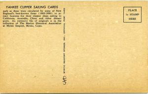 Yankee Clipper Sailing Card Replica - Enterprise - First Class New York Built