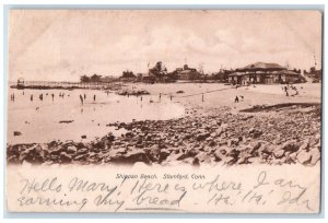 1910 Shippan Beach Exterior Building Rocks Stamford Connecticut Vintage Postcard 