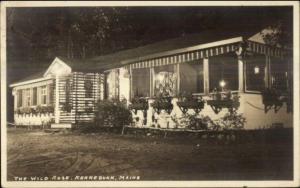 Kennebunk ME The Wild Rose c1940 Real Photo Postcard