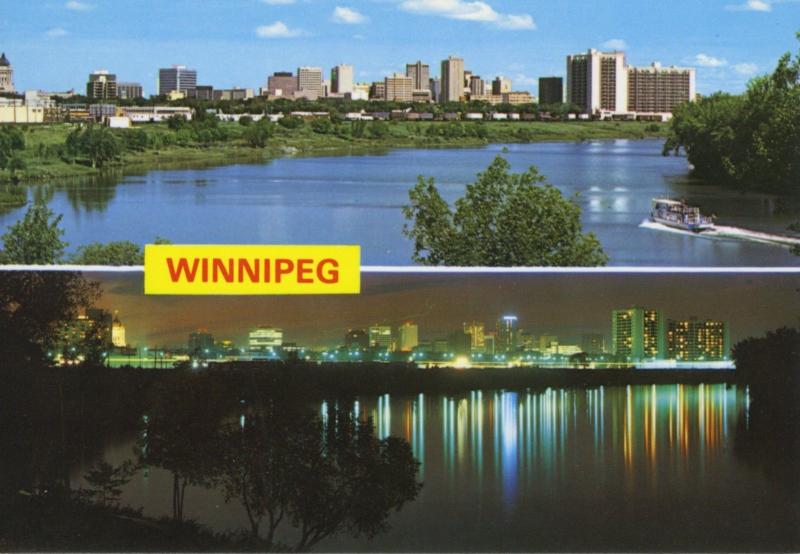 Winnipeg Manitoba MB Multiview Vintage Postcard D17