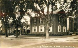 Betsey Mills Club 1920s Marietta Ohio RPPC real photo postcard 1095