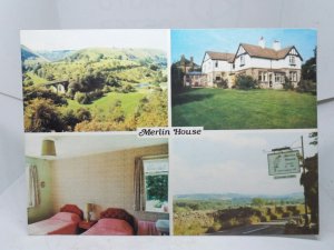 Merlin House Hotel Monsal Head Bakewell Derbyshire Vintage Postcard