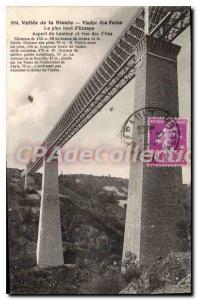 Old Postcard Valle Sioul Fades Viaduct The highest in Europe