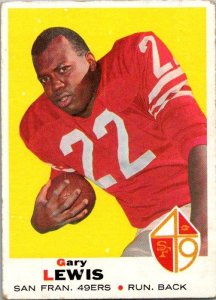 1969 Topps Football Card Gary Lewis San Francisco 49ers Run Back sk2411
