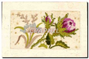 Old Postcard Fantasy Flowers Toil?e