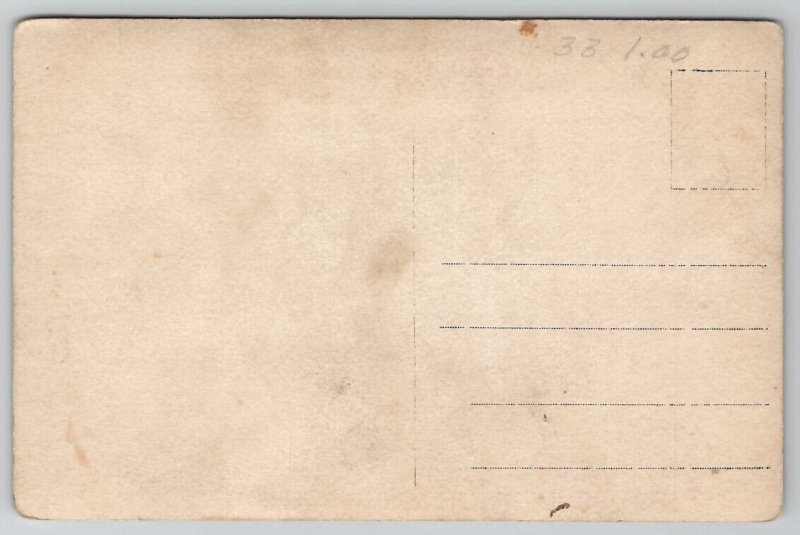 RPPC Two WW1 Era Soldiers of the 42nd Division In Europe Real Photo Postcard Q26