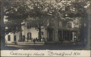 Bradford NH Cummings House c1910 Real Photo Postcard