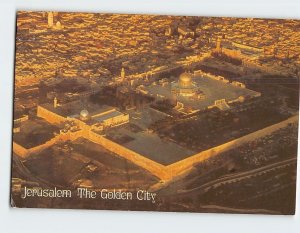 Postcard The Golden City, Jerusalem, Israel